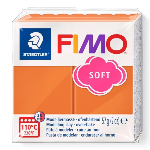 Pasta per modellare Fimo Soft gr. 57 Cognac (76)