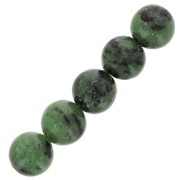 Perle tonde 10 mm pietra semipreziosa Rubino Zoisite x5|raw }}