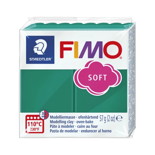 Pasta per modellare Fimo Soft gr. 57 Smeraldo (n°56)