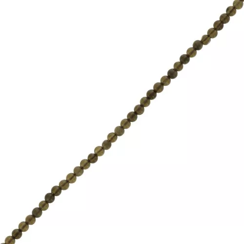 Perline rotonde da 2 mm in pietra semipreziosa - Ossidiana maculata x40cm