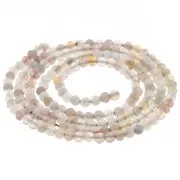 Perline sfaccettate rotonde da 2 mm in pietra semipreziosa - Agata del Botswana x39cm