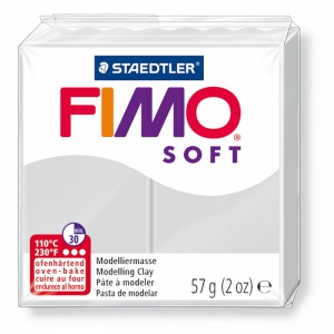 Pasta per modellare Fimo Soft gr. 57 Grigio Delfino (n°80)