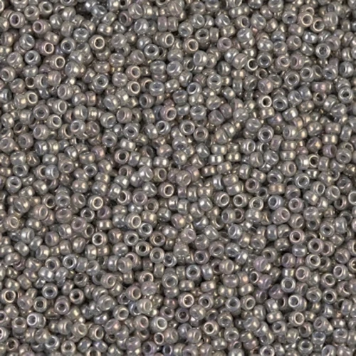 Rocaille Miyuki 15/0 1865 - Opaque Smoke Gray Luster x8g