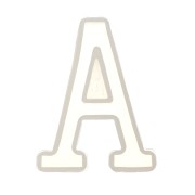 Stampo silicone per fare la lettera A in resina 40x30 mm x1|raw }}