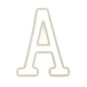 Stampo silicone per fare la lettera A in resina 40x30 mm x1