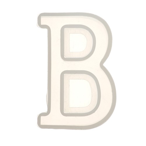 Stampo silicone per fare la lettera B in resina 40x23 mm x1