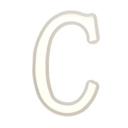 Stampo silicone per fare la lettera C in resina 40x26 mm x1|raw }}