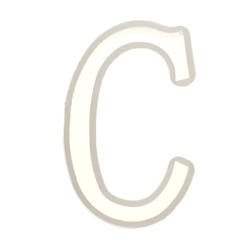 Stampo silicone per fare la lettera C in resina 40x26 mm x1