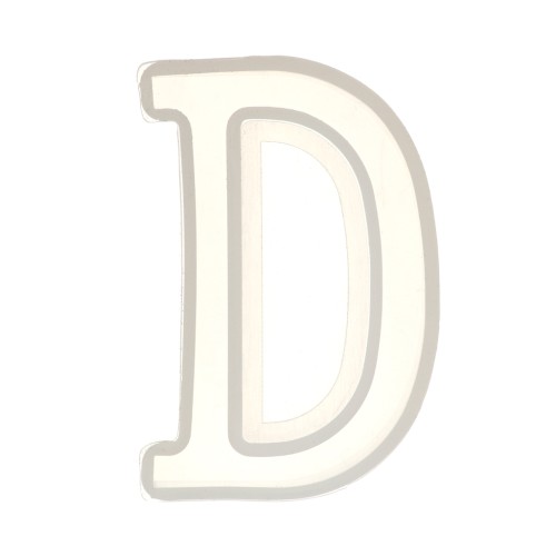 Stampo silicone per fare la lettera D in resina 40x22 mm x1