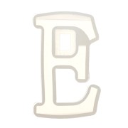 Stampo silicone per fare la lettera E in resina 40x23mm x1