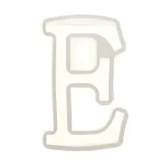 Stampo silicone per fare la lettera E in resina 40x23mm x1