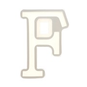 Stampo silicone per fare la lettera F in resina 40x25mm x1|raw }}