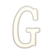 Stampo silicone per fare la lettera G in resina 40x23mm x1