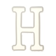 Stampo silicone per fare la lettera H in resina 40x26mm x1