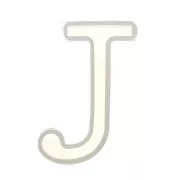 Stampo silicone per fare la lettera J in resina 40x19mm x1