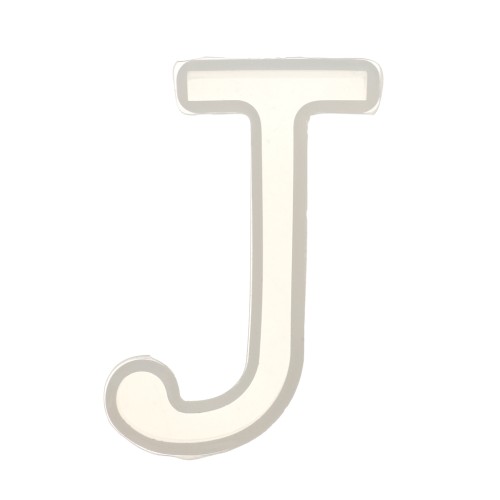 Stampo silicone per fare la lettera J in resina 40x19mm x1