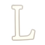 Stampo silicone per fare la lettera L in resina 40x23mm x1|raw }}