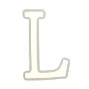 Stampo silicone per fare la lettera L in resina 40x23mm x1