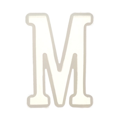 Stampo silicone per fare la lettera M in resina 40x27mm x1