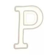 Stampo silicone per fare la lettera P in resina 40x22mm x1