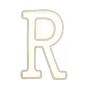 Stampo silicone per fare la lettera R in resina 40x26mm x1