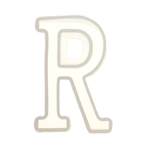 Stampo silicone per fare la lettera R in resina 40x26mm x1