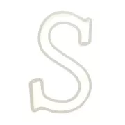 Stampo silicone per fare la lettera S in resina 40x23mm x1