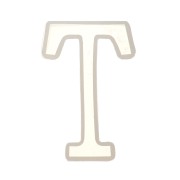 Stampo silicone per fare la lettera T in resina 40x24mm x1|raw }}