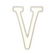 Stampo silicone per fare la lettera V in resina 40x27mm x1