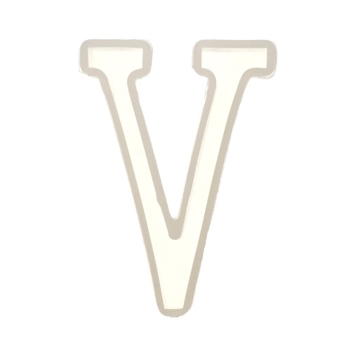 Stampo silicone per fare la lettera V in resina 40x27mm x1