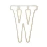 Stampo silicone per fare la lettera W in resina 40x28mm x1