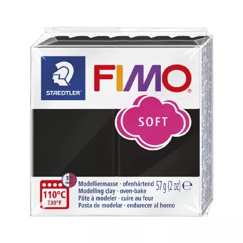 Pasta per modellare Fimo Soft gr. 57 Nero (n°9)