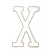 Stampo silicone per fare la lettera X in resina 40x27mm x1