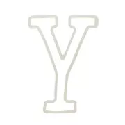 Stampo silicone per fare la lettera Y in resina 40x27mm x1