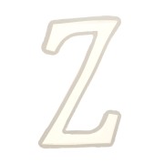 Stampo silicone per fare la lettera Z in resina 40x21mm x1