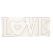 Stampo silicone per fare LOVE in resina 8x20.5 cm x1