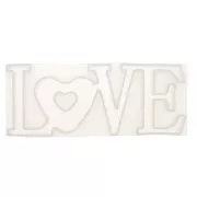 Stampo silicone per fare LOVE in resina 8x20.5 cm x1