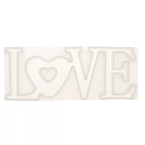 Stampo silicone per fare LOVE in resina 8x20.5 cm x1