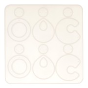 Stampo silicone n°1 per fare degli orecchini in resina 15x15 cm x1