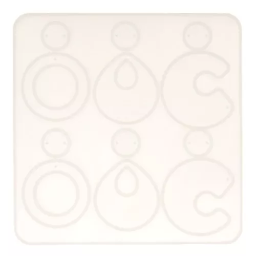 Stampo silicone n°1 per fare degli orecchini in resina 15x15 cm x1