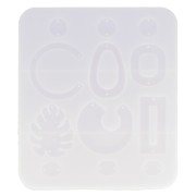 Stampo silicone n°4 per fare degli orecchini in resina 13.5x15.5 cm x1|raw }}