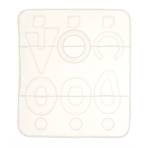 Stampo silicone n°5 per fare degli orecchini in resina 15x17 cm x1