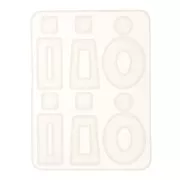 Stampo silicone n°7 per fare degli orecchini in resina 12x16 cm x1