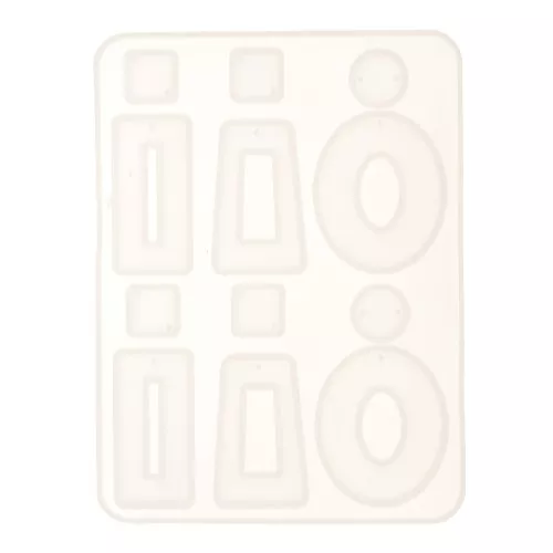Stampo silicone n°7 per fare degli orecchini in resina 12x16 cm x1