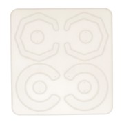 Stampo silicone n°8 per fare degli orecchini in resina 15x14 cm x1