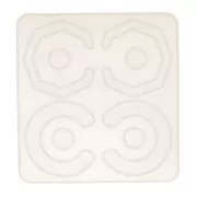 Stampo silicone n°8 per fare degli orecchini in resina 15x14 cm x1