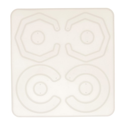 Stampo silicone n°8 per fare degli orecchini in resina 15x14 cm x1