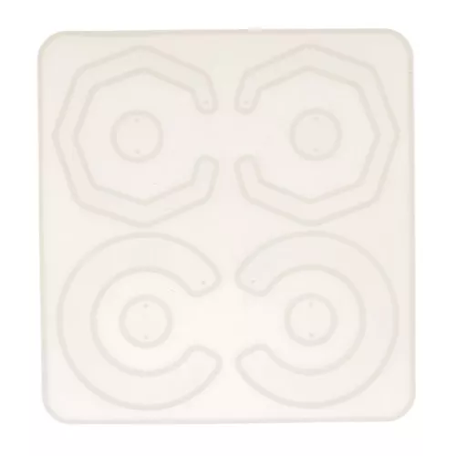 Stampo silicone n°8 per fare degli orecchini in resina 15x14 cm x1