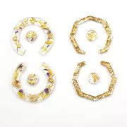 Stampo silicone n°8 per fare degli orecchini in resina 15x14 cm x1