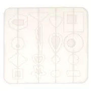 Stampo silicone n°2 per fare dei pendenti e ciondoli in resina 17.5x15.5 cm x1